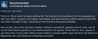 Illustration for article titled Bayonetta, As Told By Steam Reviews